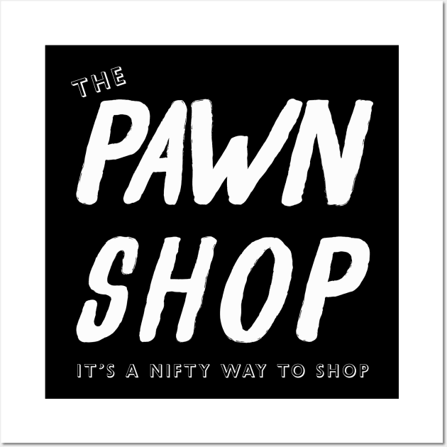 Pawn Shop (white), Sublime Wall Art by NickiPostsStuff